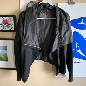 Muubaa drape leather moto jacket